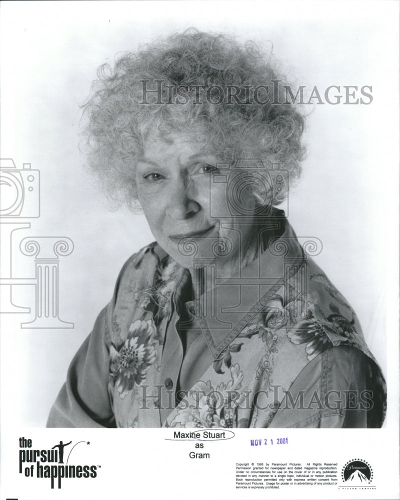 2001 Press Photo Maxine Stuart The Pursuit of Happiness