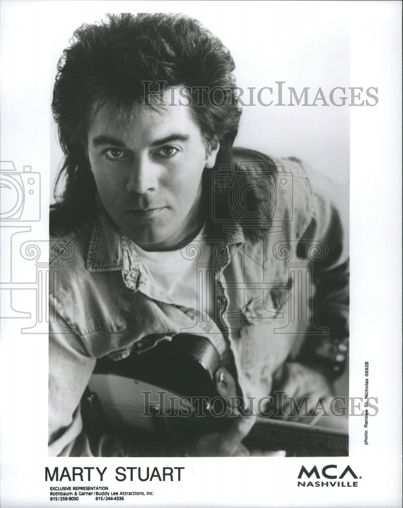 1993 Press Photo Marty Stuart Singer Songwriter Honky