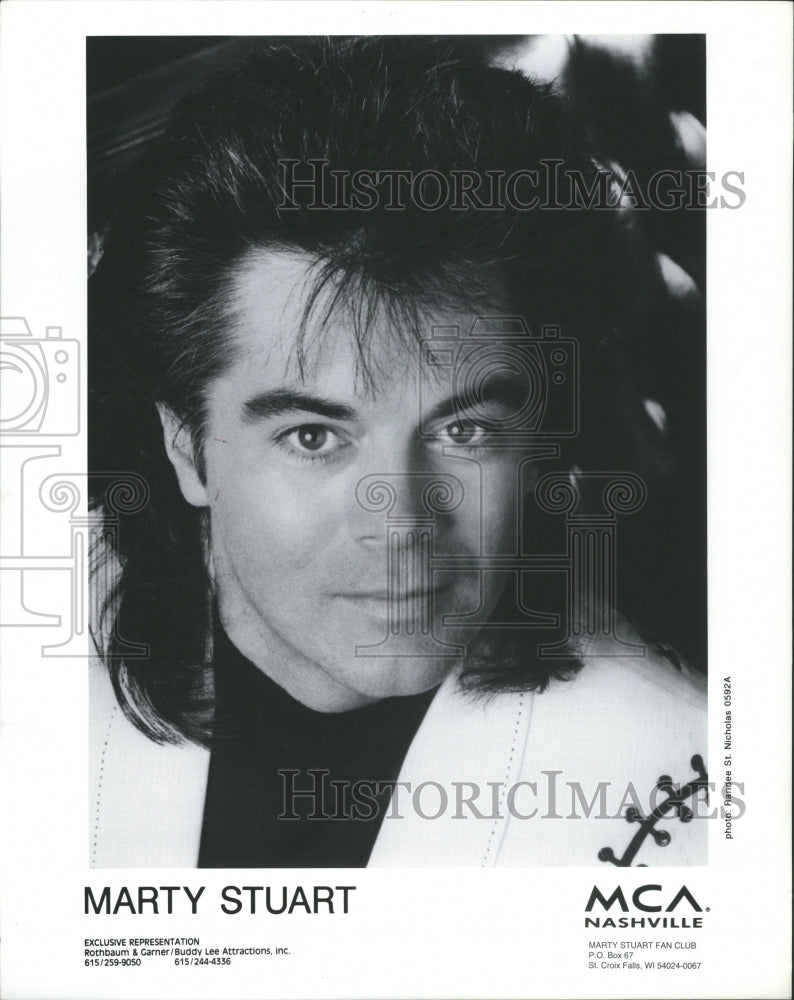 1993 Press Photo Country Singer Musician Marty Stuart