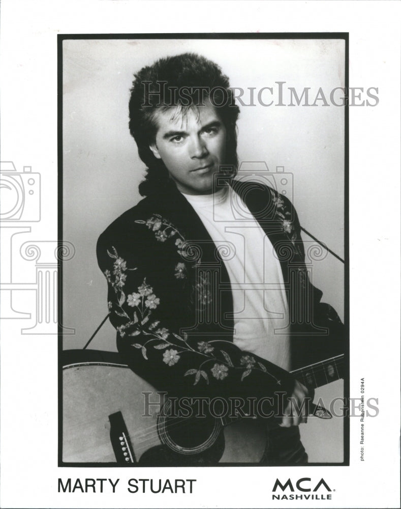 1995 Press Photo John Martin Marty Stuart American Sing