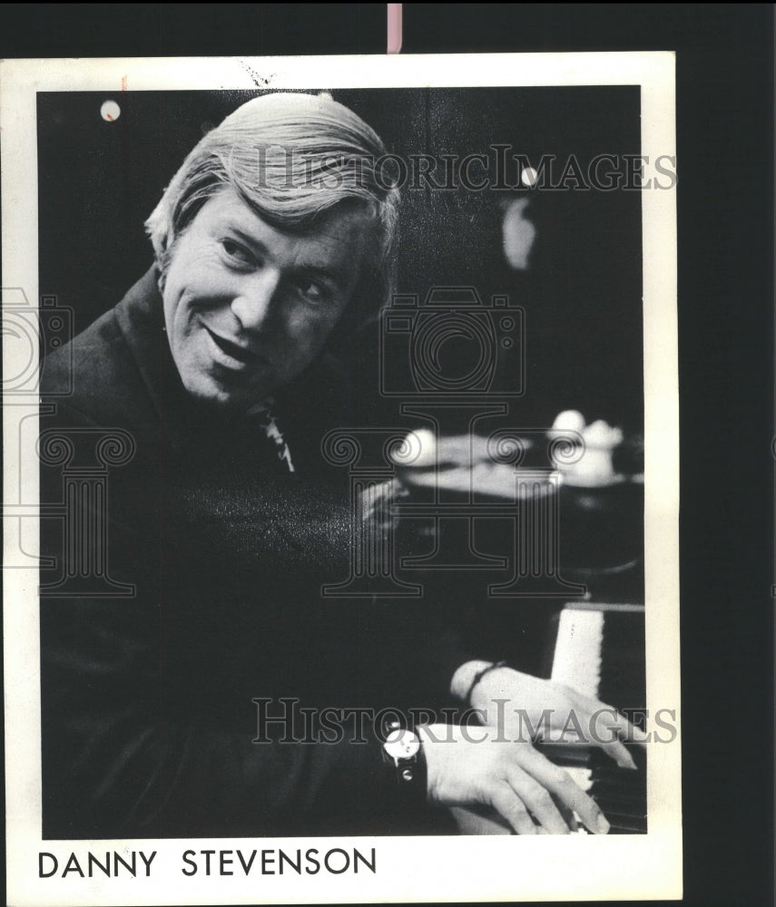 1971 Press Photo Danny Stevenson Pianist Musician