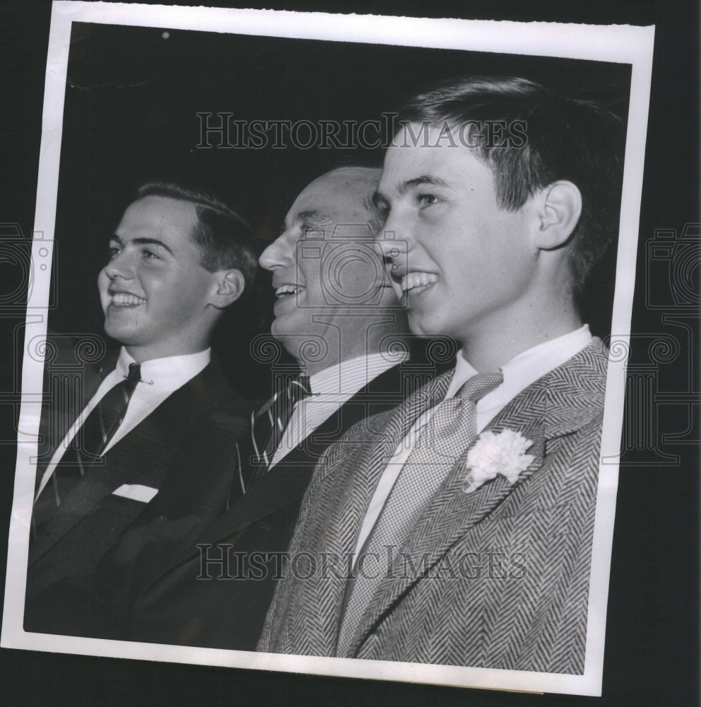 1952 Press Photo Adlai Stevenson Borden John Fell