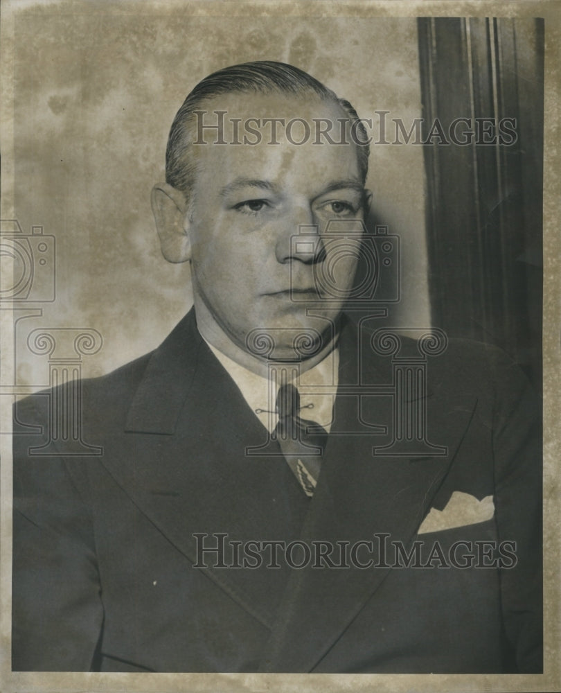 1949 Press Photo William B Stephenson Detroit Social