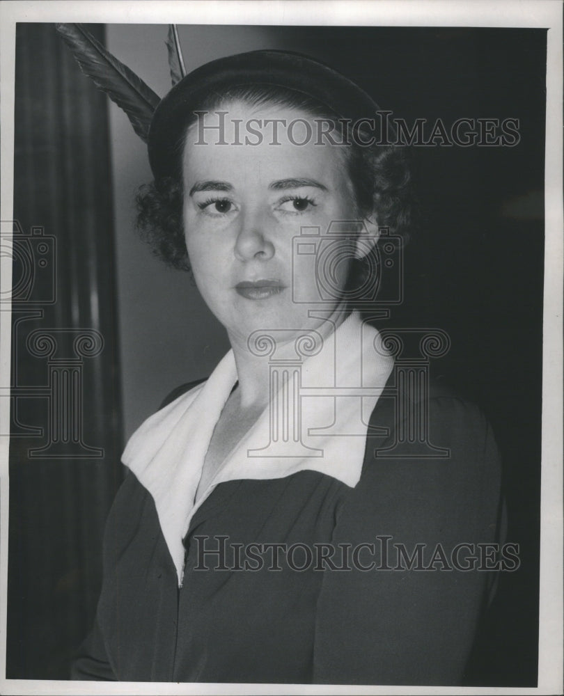 1950 Press Photo Wife of William B. Stephenson