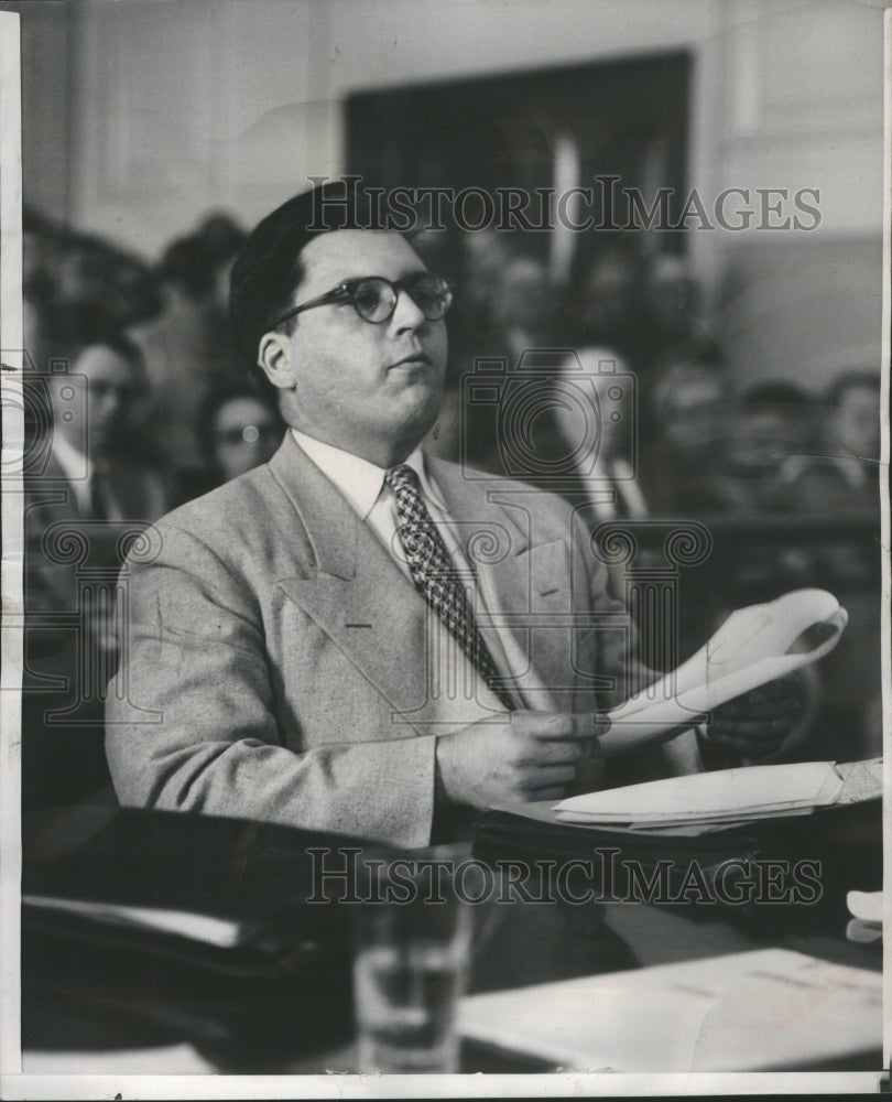 1954 Press Photo American Activities committee Irvin