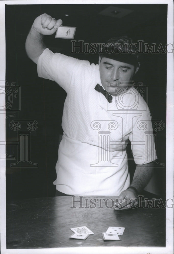 1957 Press Photo Dr.Benjamin Stein Optometsis Las Vegas