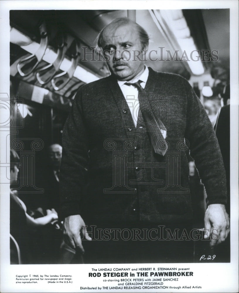 1966 Press Photo Rod Steiger