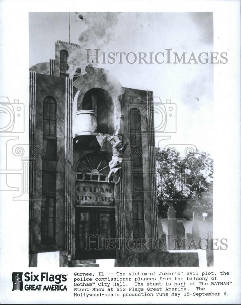 1993 Press Photo Six Flags America Great Illinois Area