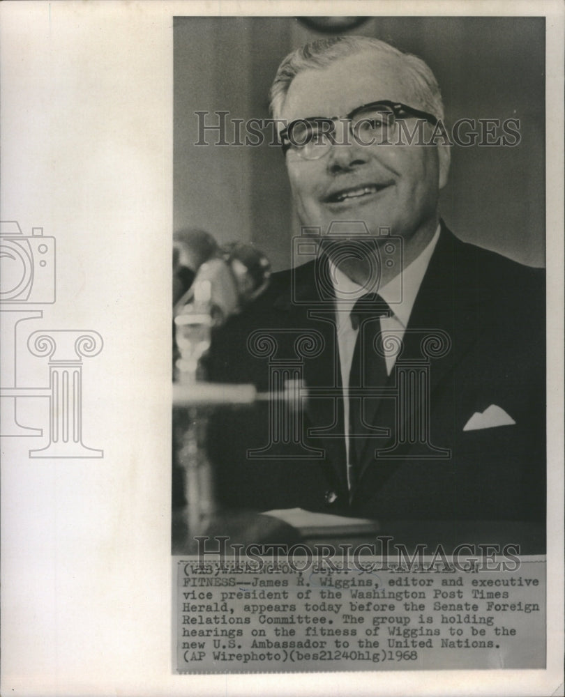 1968 Press Photo Senate Foreign Relation Committee