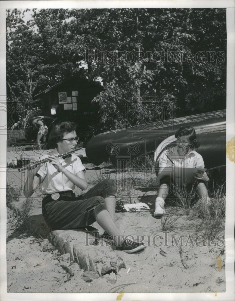 1955 Press Photo Jean Huson Flutist National Music Camp