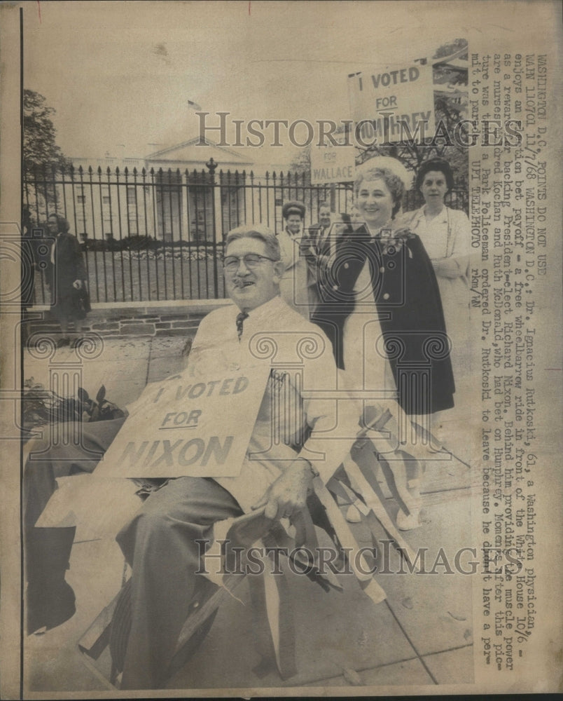 1968 Press Photo Ignacius Rutkoski Politician