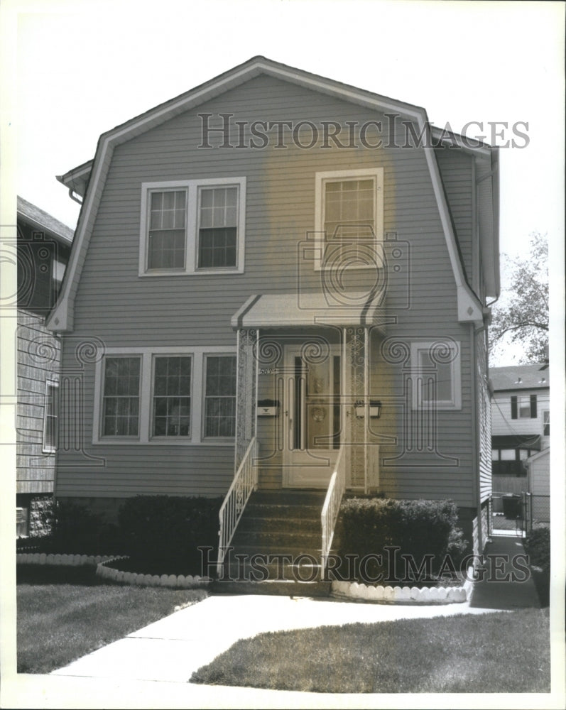 1989 Press Photo Dutch Colonial House Norwood Park