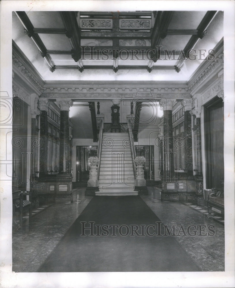 1958 Press Photo American College Surgeons Pillars