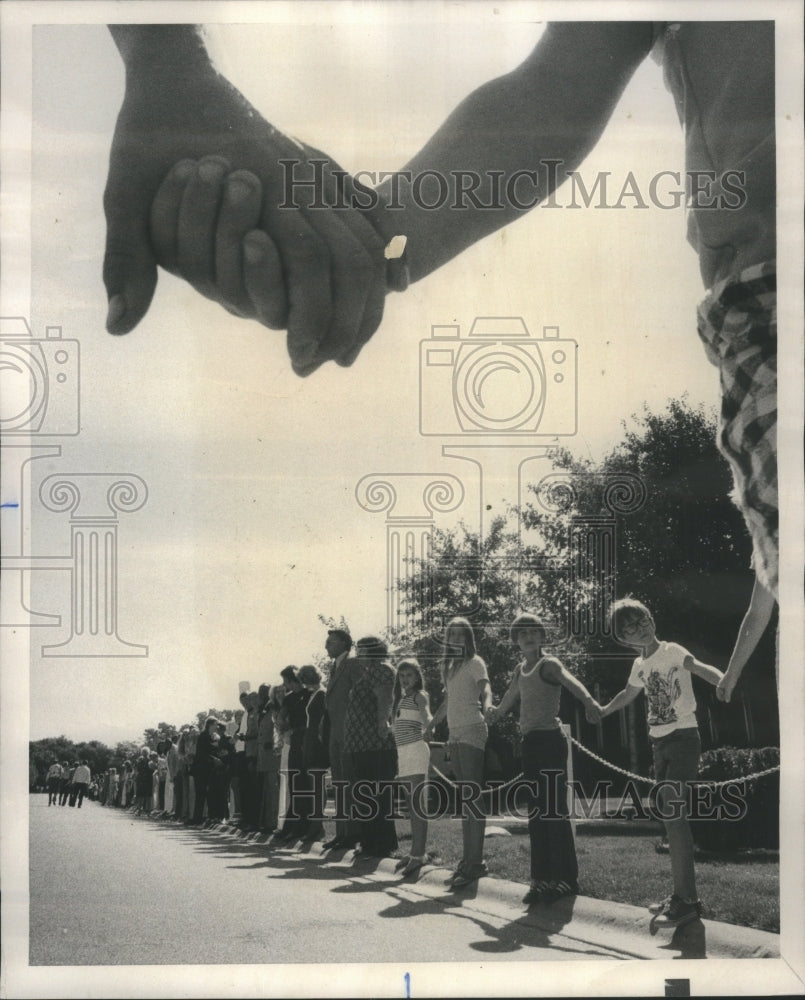 1975 Press Photo United States Bicentennial Anniversary