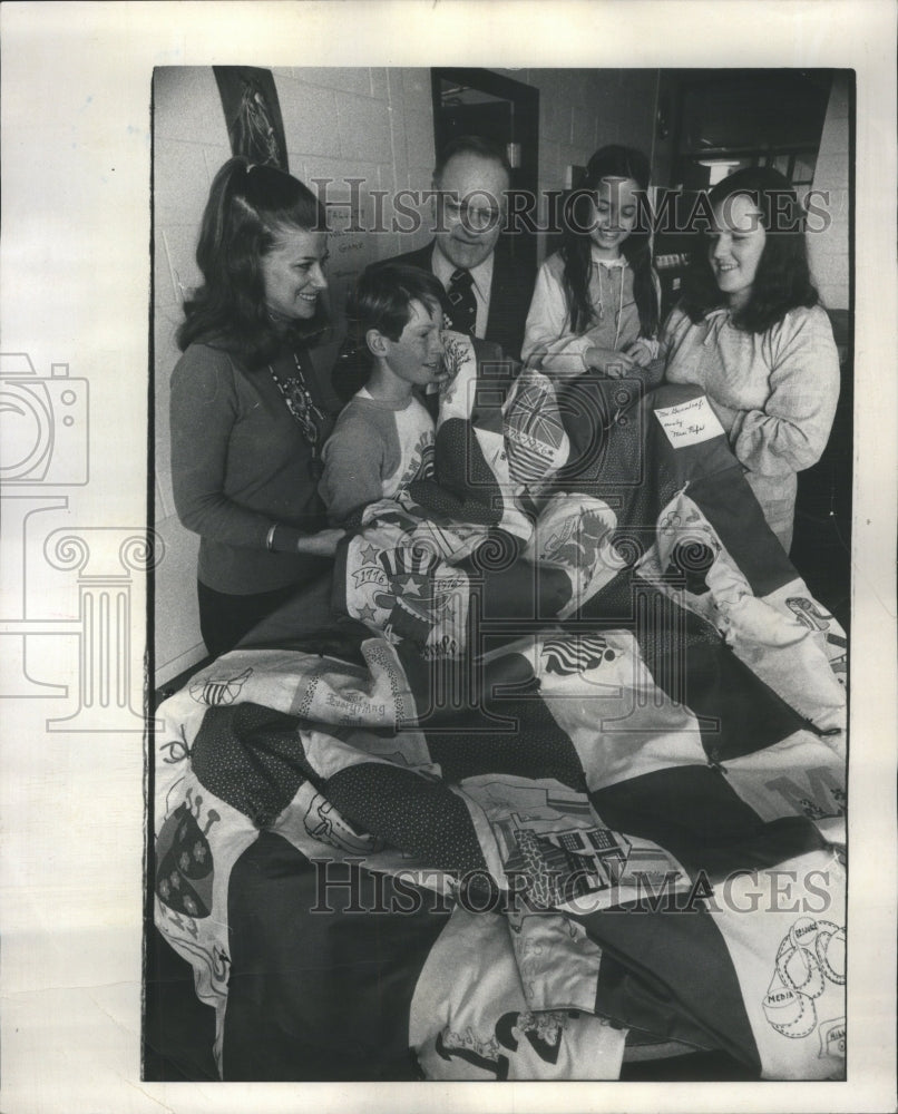 1976 Press Photo Carl L Greenleaf Hill Crest Mrs Huff