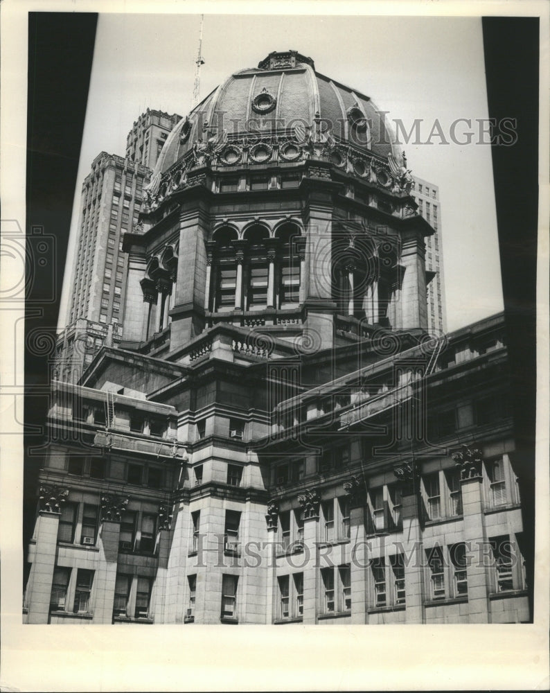 1963 Press Photo Clark Adams Jackson Courthouse