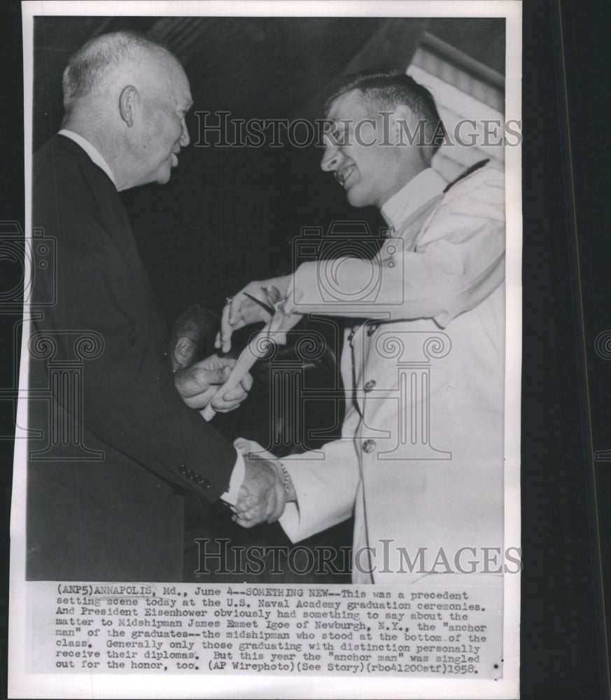 1958 Press Photo Annapolis U.S State Maryland County