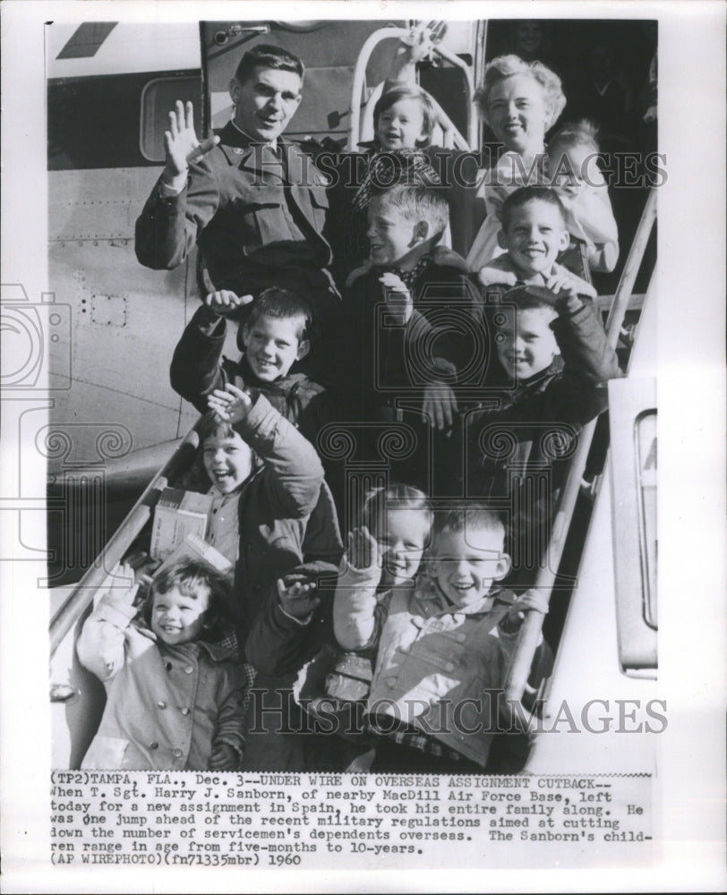 1960 Press Photo T Sgt Harry J Sanborn McDill Air Force