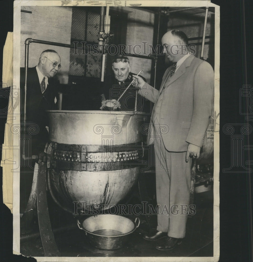 1932 Press Photo L E Meyers Commissioner W A Mc Intyre