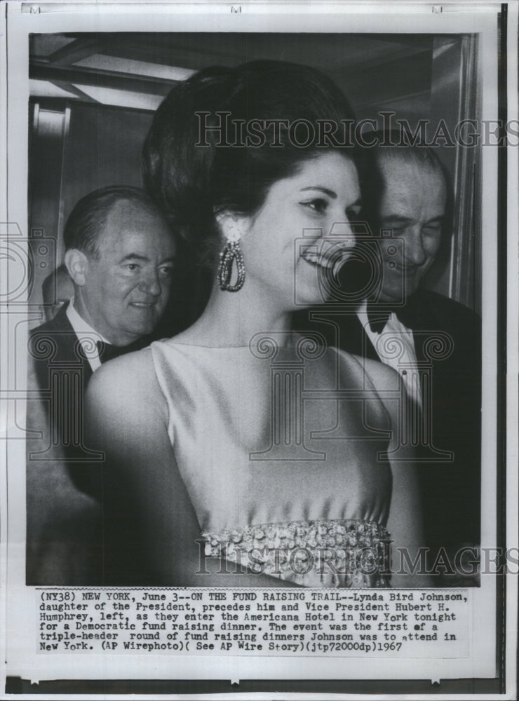 1967 Press Photo Fund Trail Bird Johnson President