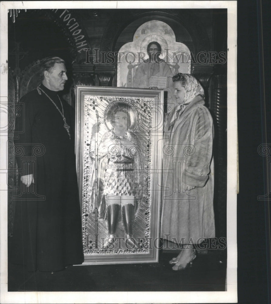 1960 Press Photo Marie Koblosh St.George Cathedral