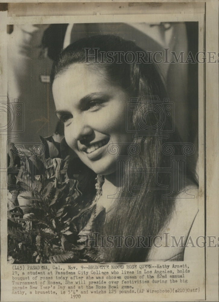 1970 Press Photo Tournament Roses Parade Association