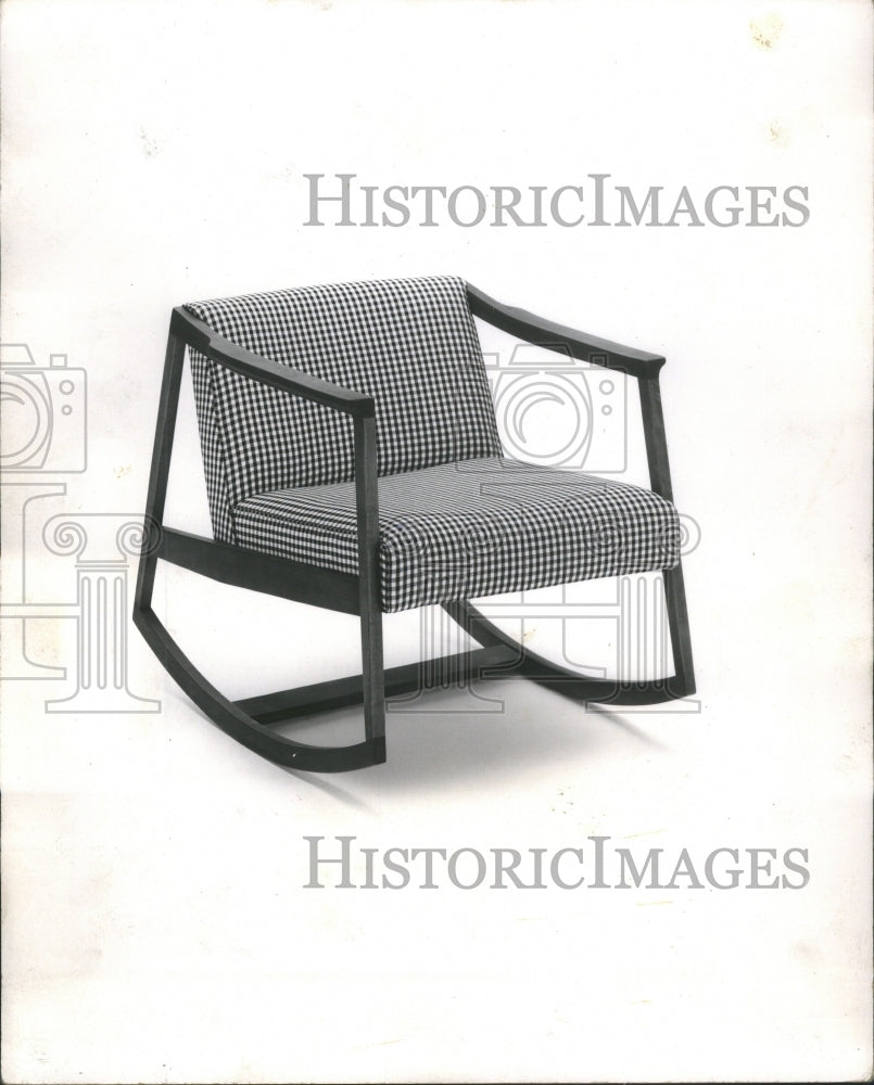 1964 Press Photo Contemporary Rocking Chair Design