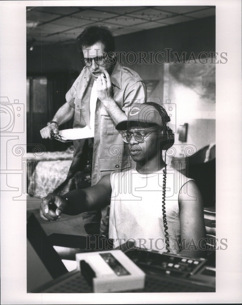 1989 Press Photo Tim Hopper Ed Wilkerson El Salvador