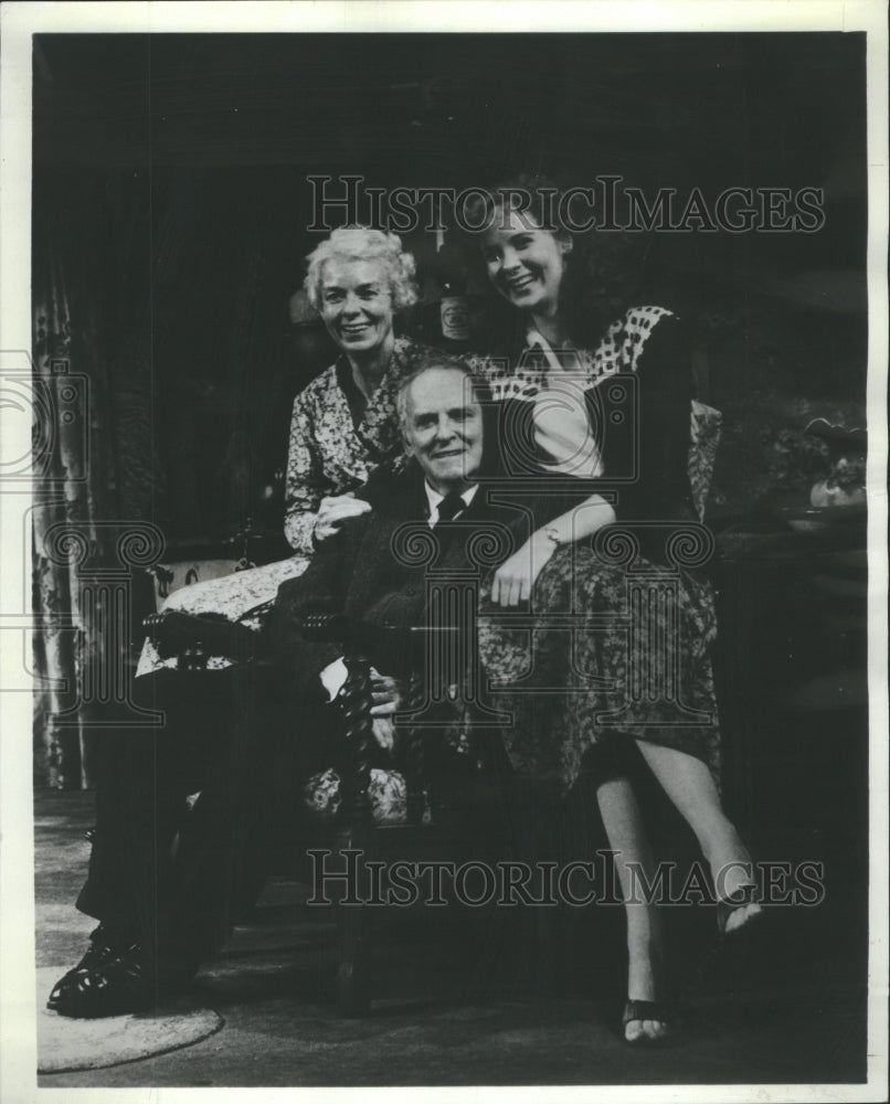 1979 Press Photo Barnard Hughes Helen Stenborg Da Play