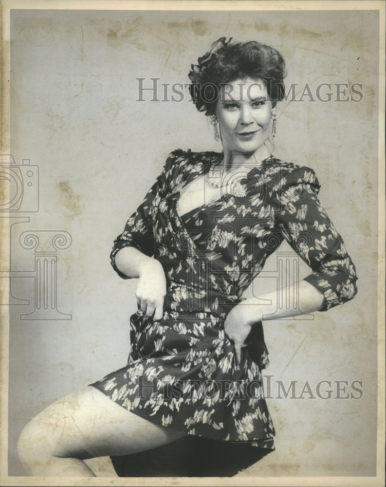 1985 Press Photo Hollis Resnik as Eva Peron in &quot;Evita&quot;