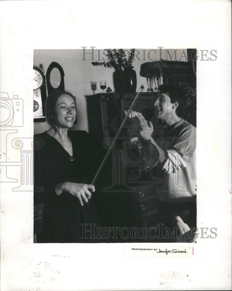 1990 Press Photo Actor Oksana Moysina &amp; Viktor Mosienko