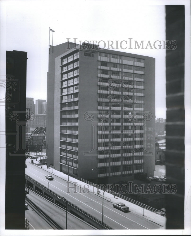 1961 Press Photo America Fore Building Chicago Exterior