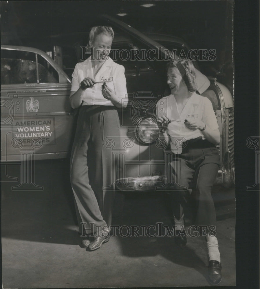 1945 Press Photo Alice Sorley Jane Bertha Washburne