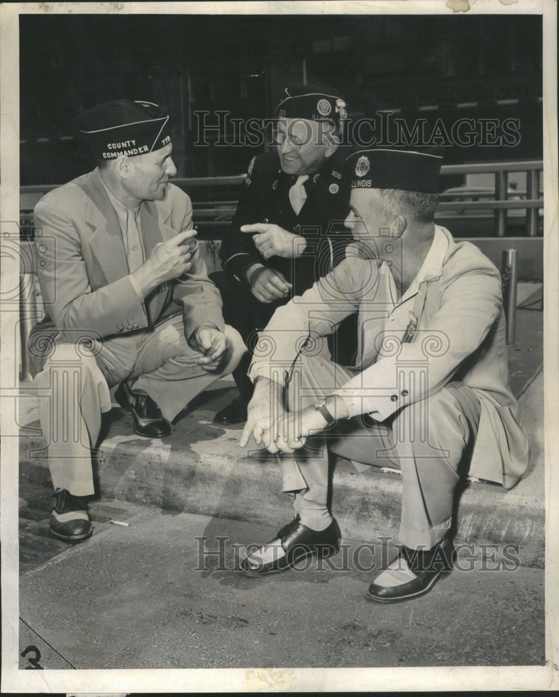 1952 Press Photo Horace Waters American Legion Member