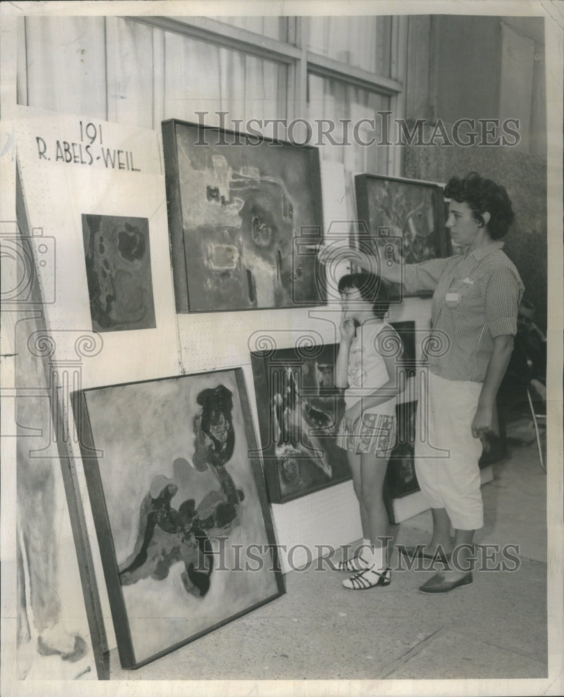 1962 Press Photo Abels-Weil Gold Coast Art Fair