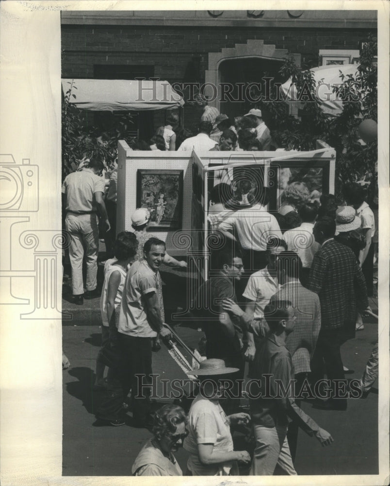 1962 Press Photo Old Town Art Fair