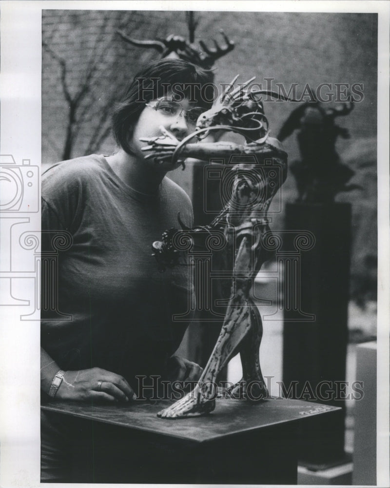 1989 Press Photo Susan Hayford California Sculpted