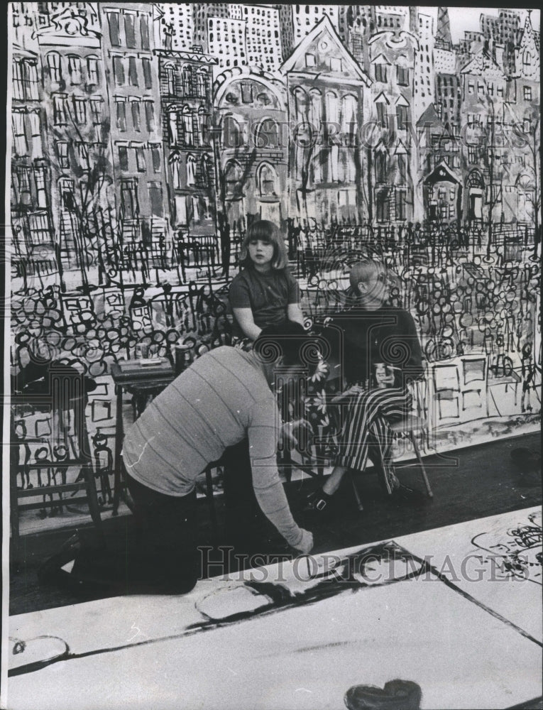 1969 Press Photo David Golden Old Town Art Fair