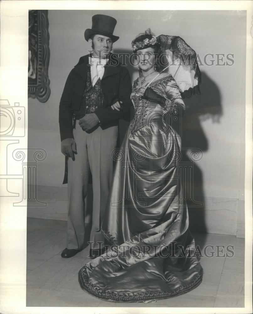 Press Photo -Arts Ball Carl F.Mabee Florelice Thomas.