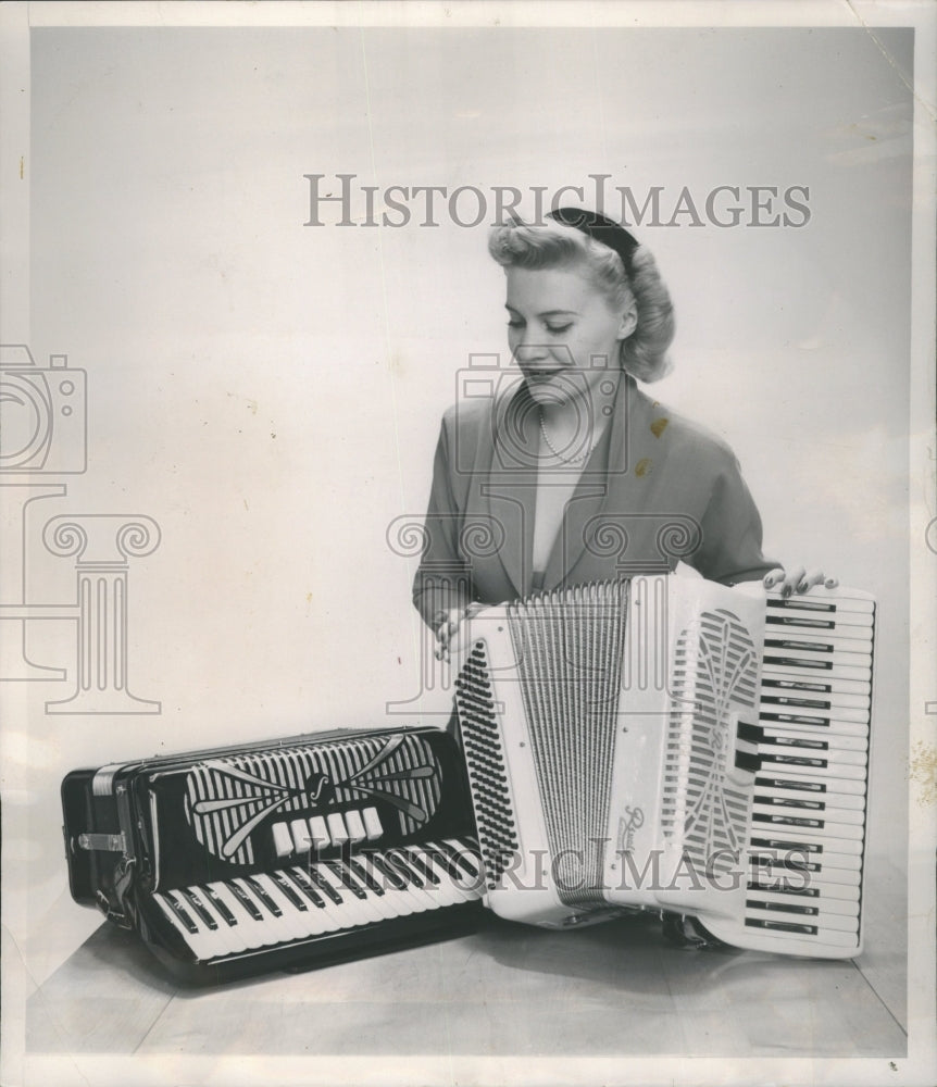 1951 Press Photo Accordians From Central Music Co