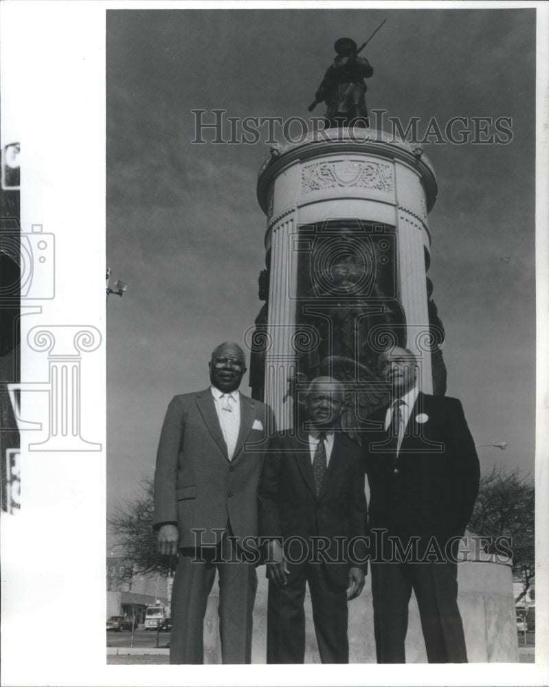 1993 Press Photo First Black Navy Officers Great Lakes