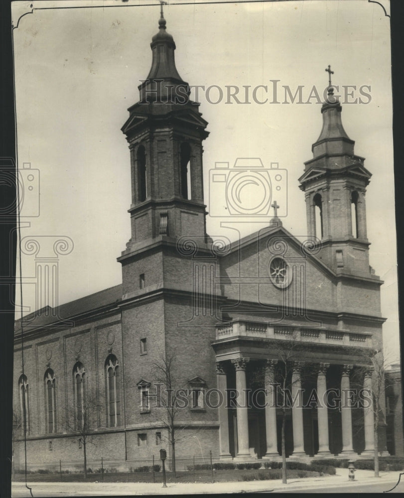 1929 Press Photo Catholic Cathedral Chicago Illinois
