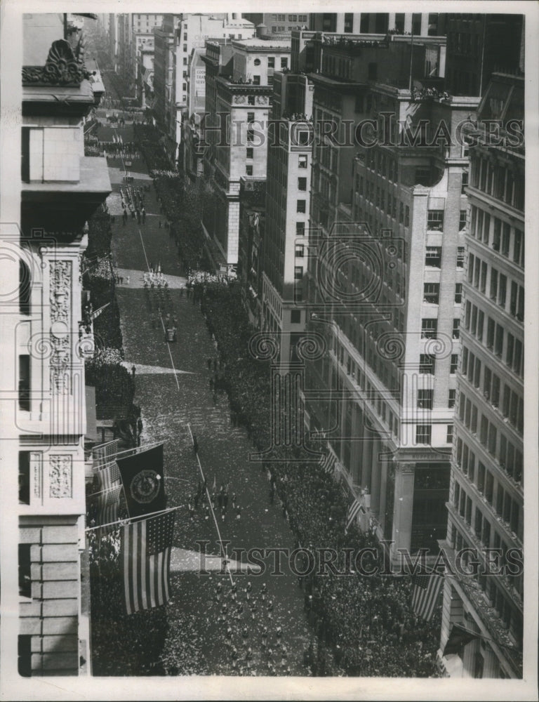 1937 Press Photo American Legion Marches