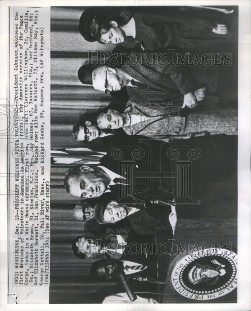 1965 Press Photo President Johnson