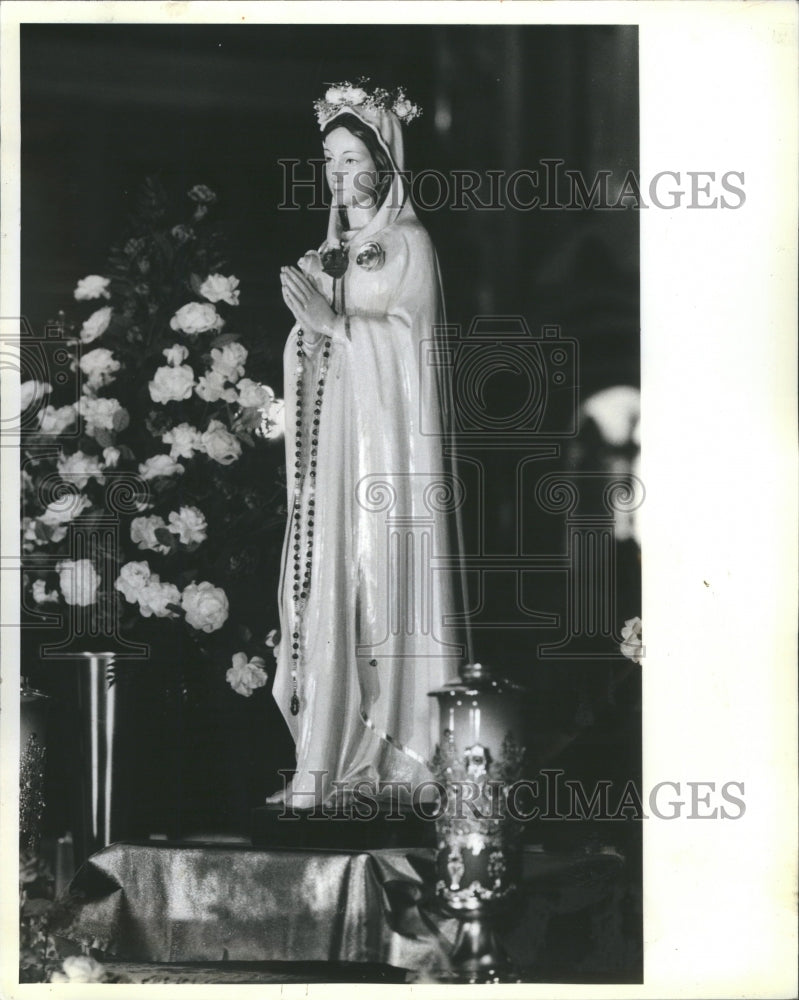 1984 Press Photo Virgin Mary &quot;Saint Mary&quot; &quot;Mother Mary&quot;