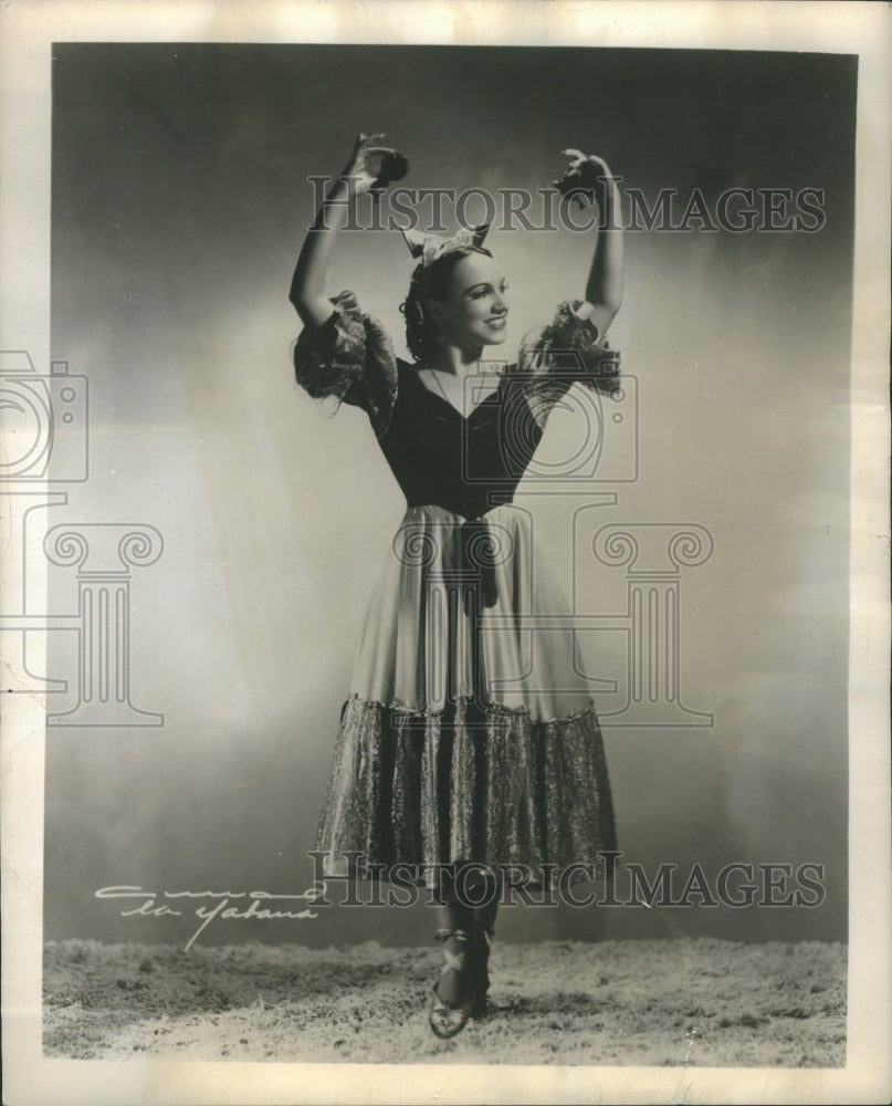 1952 Press Photo Spanish Dancer Ana Maria