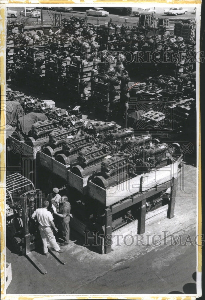 1960 Press Photo Harvester Plant