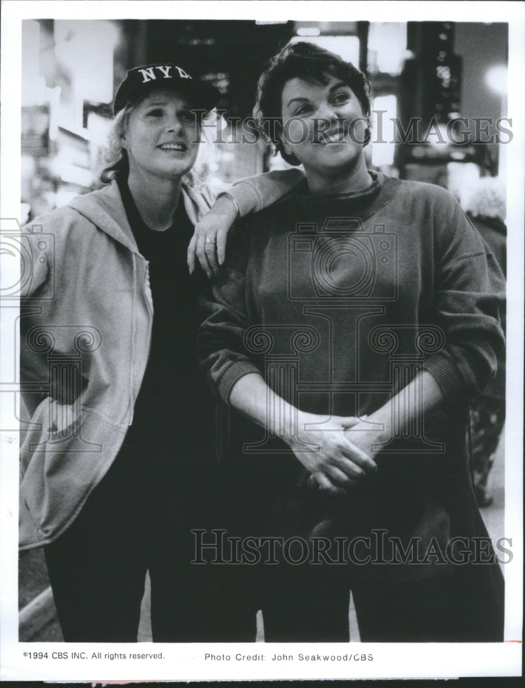 1994 Press Photo Cagneyrd Lacey Youngster Friend