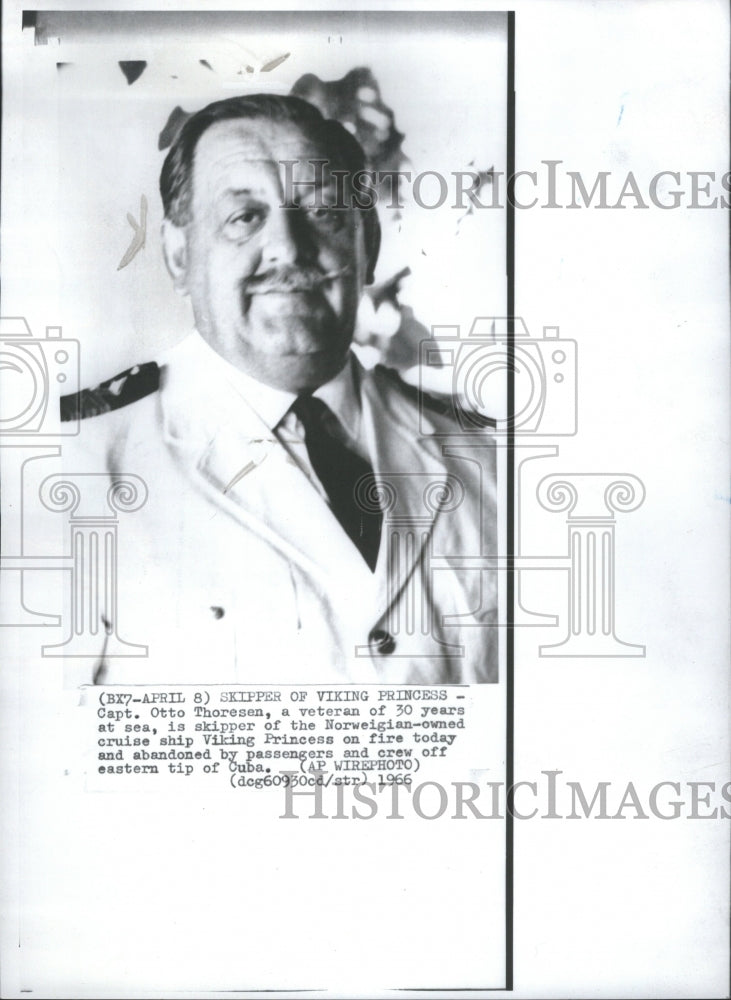 1966 Press Photo Skipper of viking princescapt