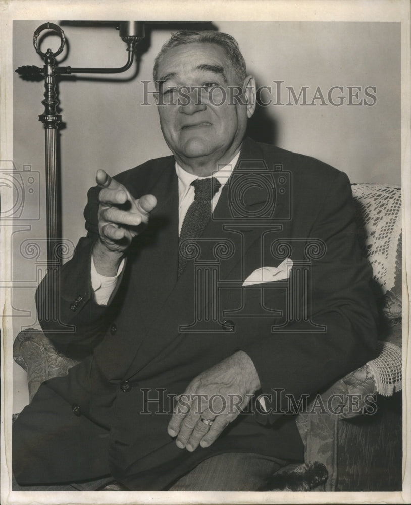 1954 Press Photo Sec Mich Fed Labor John H Thorpe